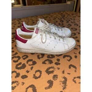 Stan Smith Men’s Pink Skateboarding Shoes Sneakers 7 White